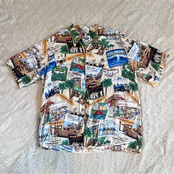 reyn spooner Other - The Beach Boys X Reyn Spooner vacation tropical button up shirt